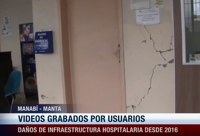 Daños en el hospital Rodríguez Zambrano