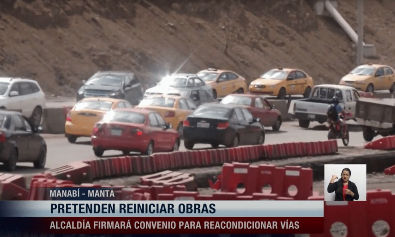 Alcaldía de Manta firmará convenio para ejecutar obras viales