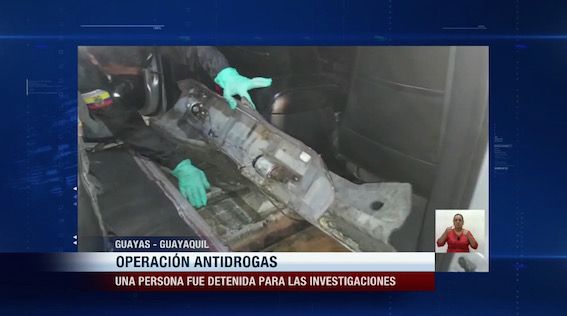 Guayaquil: Droga escondida en un vehículo fue decomisada