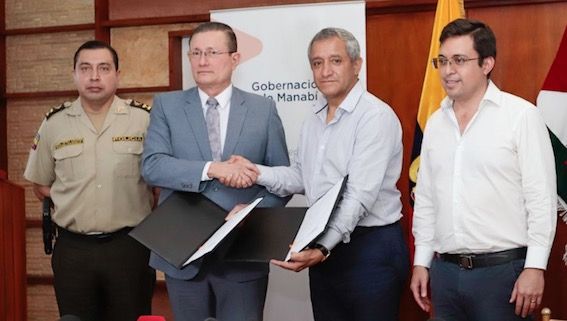Portoviejo y Ministerio del Interior firmaron convenio de seguridad￼
